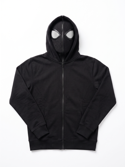 Masked Zip-Up Hoodie