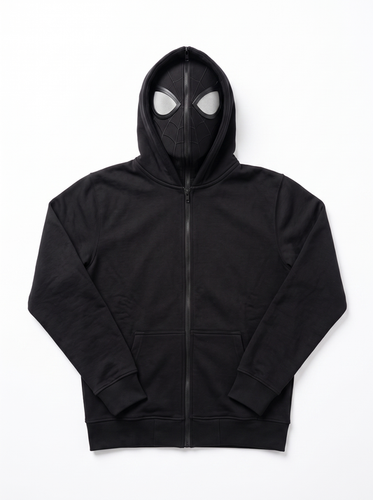 Masked Zip-Up Hoodie