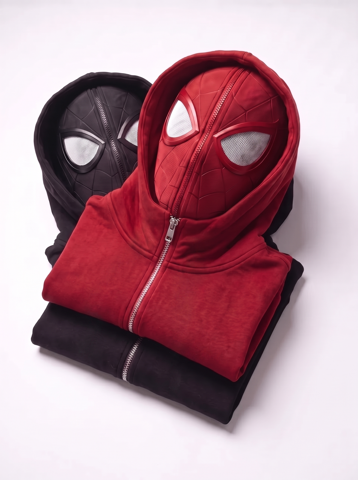 Masked Zip-Up Hoodie
