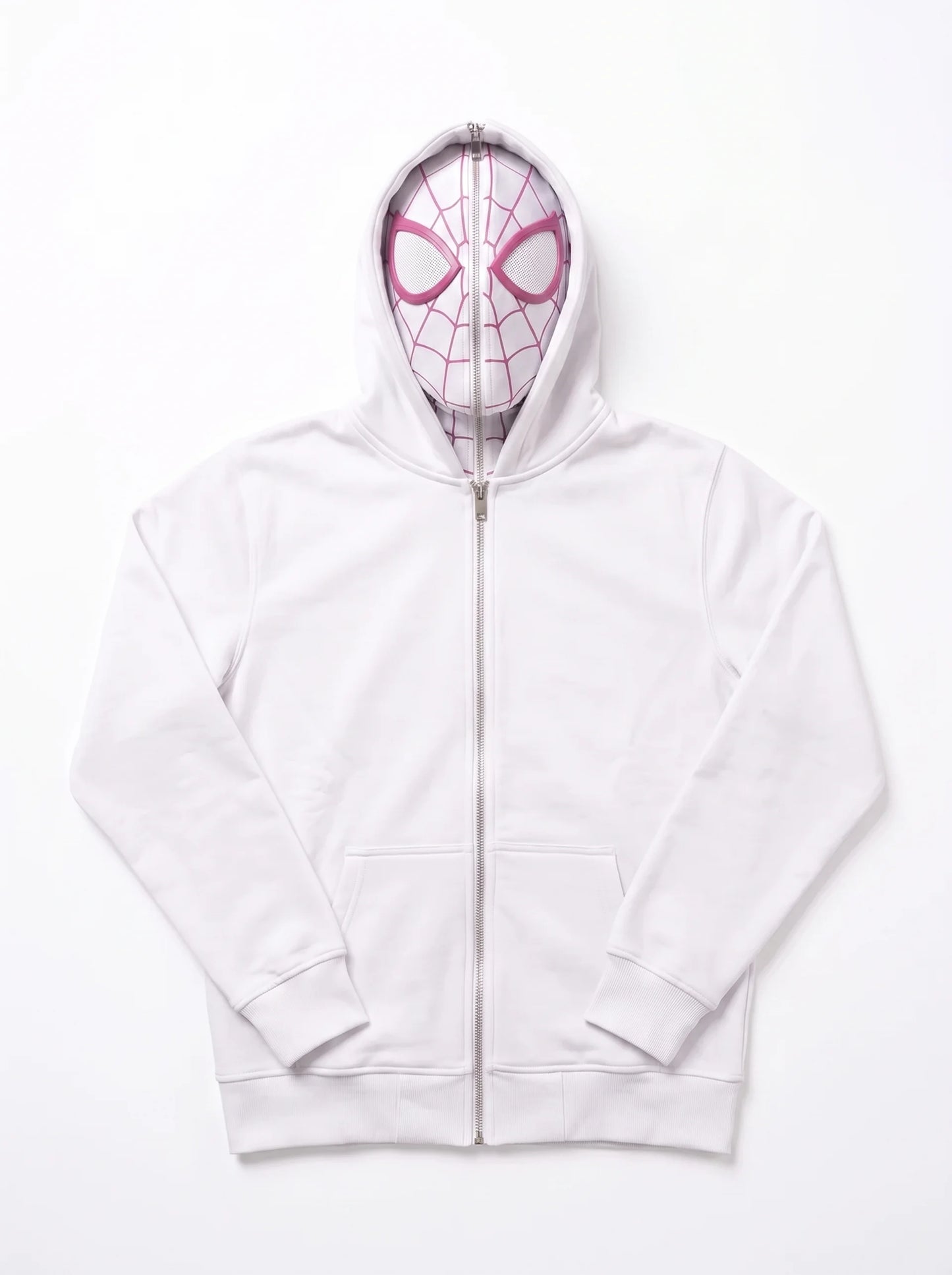 Masked Zip-Up Hoodie