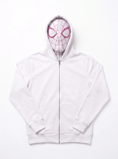 Masked Zip-Up Hoodie