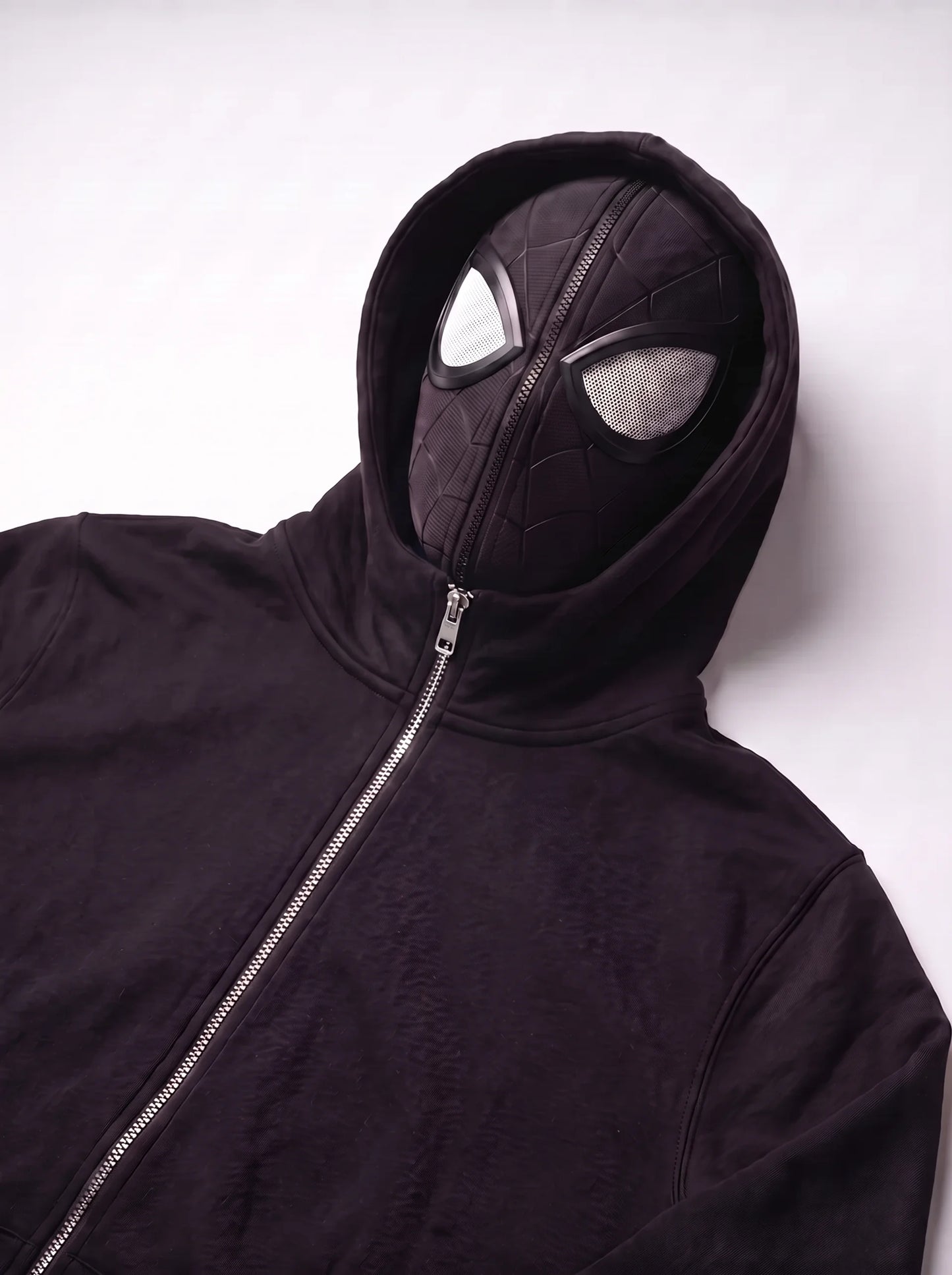 Masked Zip-Up Hoodie
